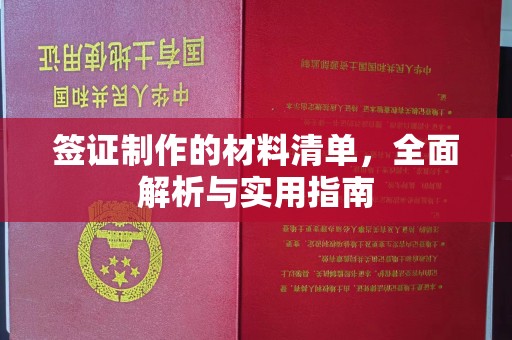 巴彦淖尔签证制作的材料清单，全面解析与实用指南